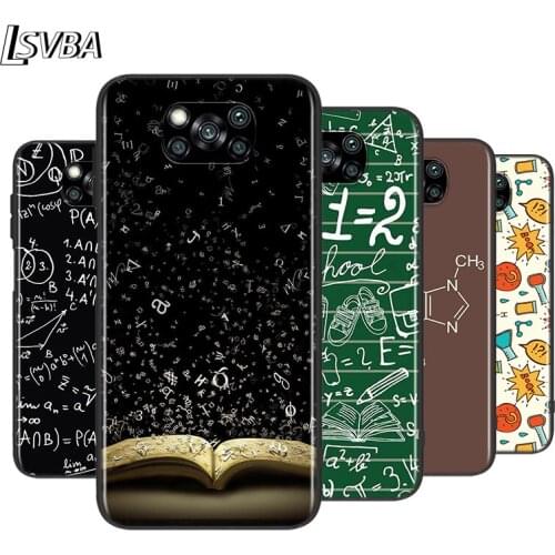 Chemical Equation For XiaoMi Poco X2 X3 NFC M2 M3 F1 F2 C3 Pro Mi Mix 3 Play A3 A2 A1 CC9E CC9 5X 6X 5 6 Lite Phone Case