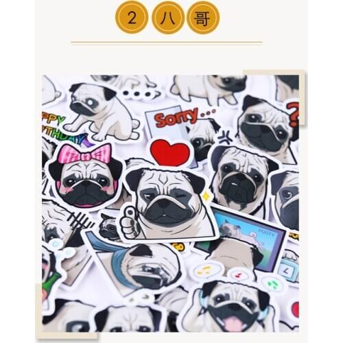 40pcs pet dog cartoon photo album scrapbook waterproof decoration sticker DIY handmade gift scrapbook sticker