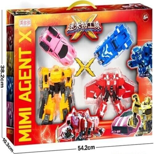 2021 New MiniForce Transformation Big Version Action Figure Toys Agent Toys X Volt Semey Air Force Toys For Boys Gifts Sets