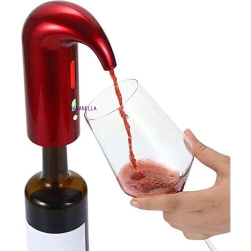 Electric Wine Pourer Aerator Dispenser Pump USB Rechargeable Cider anter Pourer Wine Accessories Bar Home Use Drop Shipping Gift