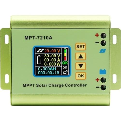 MPT-7210A 24/36/48/60/72V LCD Display MPPT Solar Charge Controller DC-DC Boost Solar Battery Controllers