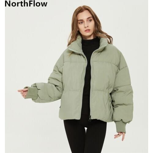 Northflow 2020 Bread Jackets Solid Women England style Simple Regular Feminino Femme jacket