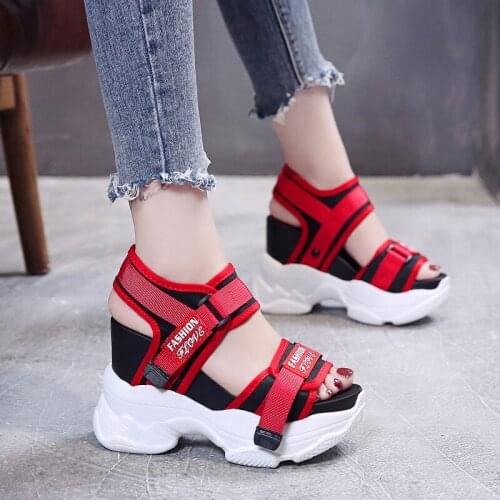 Lightweight Women Gladiator Sandals Women Elevator Casual Sneakers 11 High Heels Woman Shoes Platform Wedges Slippers Slides