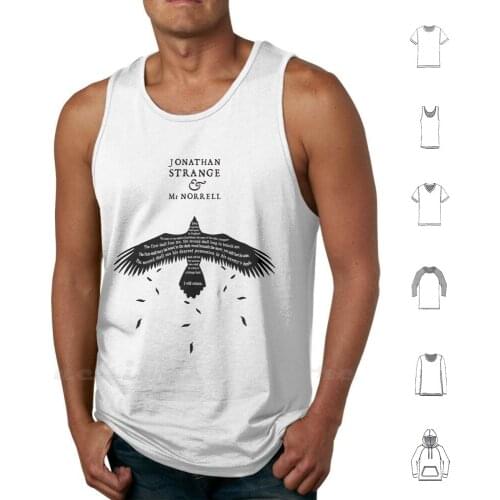 Jonathan Strange & Mr. Norrell Tank Tops Vest 100% Cotton Jonathan Strange Mr Norrell Susanna Clarke Raven