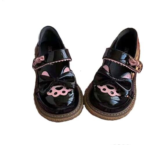 Sweety Kawaii Tea Party Shallow Mouth Lolita Shoes Big Head Lovely Student Jk Uniform Womens Loli Cute Cosplay Harajuku Gothic