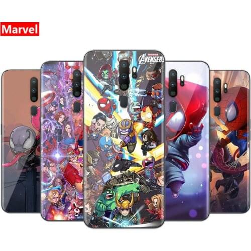 Marvel Avengers Super Hero Cartoons For OPPO Reno5 4 F K Z SE Lite Pro Plus 5G Soft TPU Silicone Phone Case
