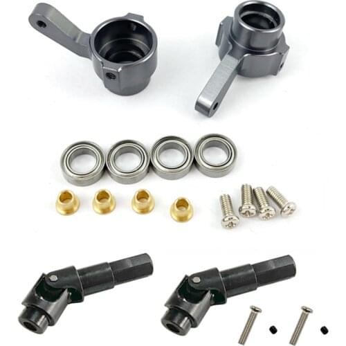 Metal Steering Cup Universal Drive Shaft Set for WPL C14 C24 C34 B14 B16 B24 B36 MN D90 MN99S RC Car Parts