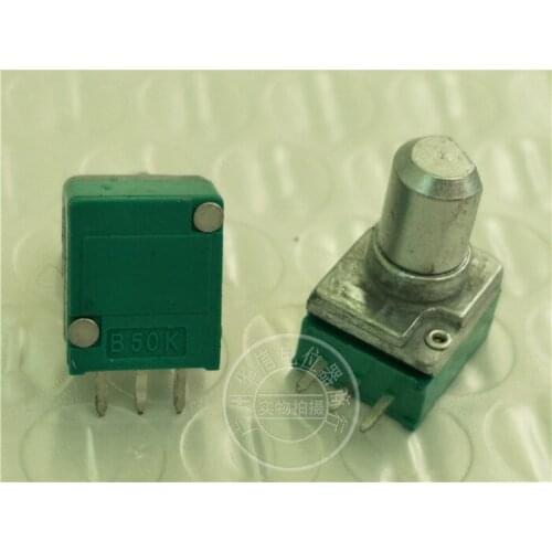 Original new 100% import RK097N B50K single potentiometer handle 10MMF (SWITCH)