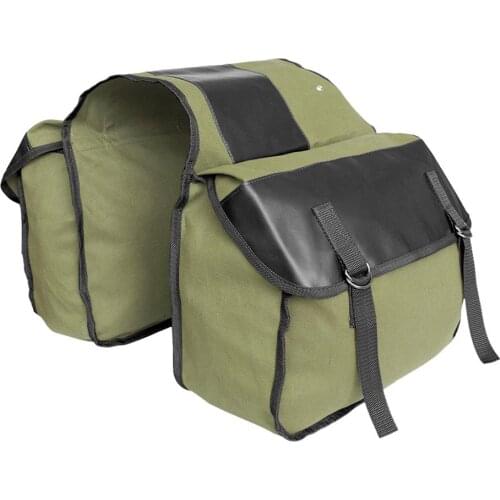 Portable Canvas Motorcycle Saddlebag Dual-sided Rear Seat Storage Luggage Bag travel Canvas Panniers Box Motorcycle Accessories