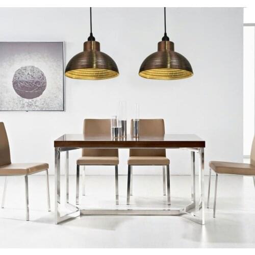 Ceiling Lamps Semi-spherical Copper Colour Drop shipping