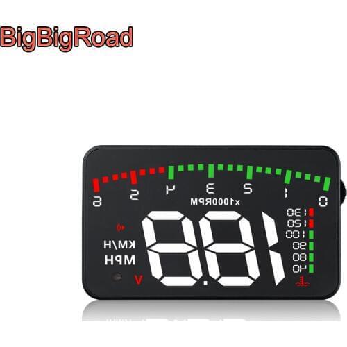 BigBigRoad Car Hud Display Windshield Projector Overspeed Warning For Kia Forte Pegas K4 KX CROSS KX3 KX1 K2 K3 K5 KX5 Sportage