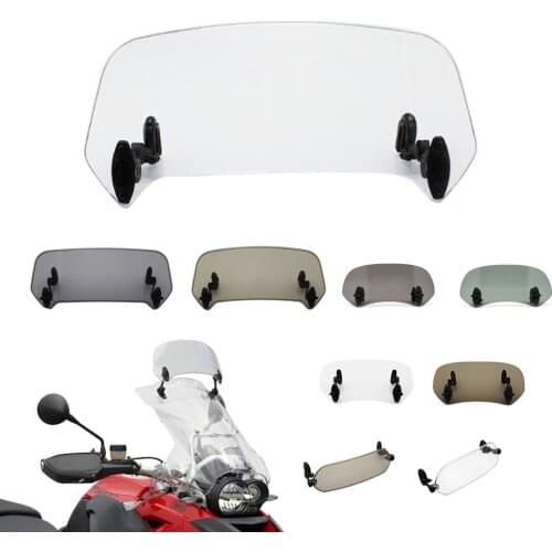 Motorcycle Risen Adjustable Wind Screen Windshield Spoiler Air Deflector for Honda BMW KAWASAKI YAMAHA HONDA SUZUKI DUCATI