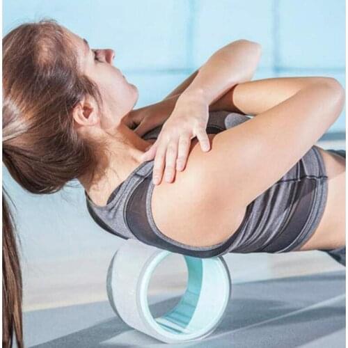 Yoga Pilates Circle TPE Yoga Fitness Roller Wheel Back Training Tool Slimming Magic Waist Shape Pilates Ring