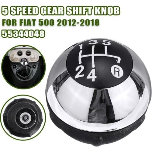 Car Gear Shift Knob 5 Speed MT Gear Lever Pen Tip Ball Manual Gear Lever Arm Suitable For Fiat 500 2012-2018