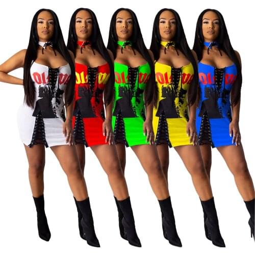 Zoctuo Sexy Party Dresses For Women Clubbing Fashion Bandage Hollow Out Summer Clothes Sleeveless Bodycon Straps Dress Slim Fit