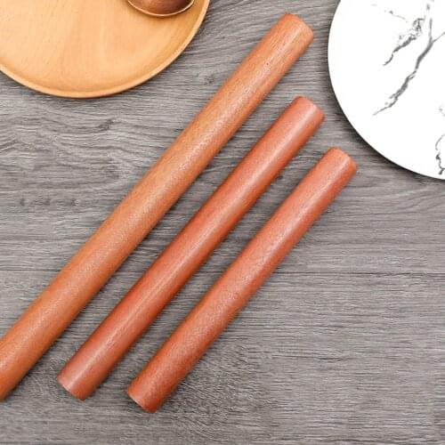 Solid Wood Rolling Pin Pie Crust Pizza Crust Dumpling Dough 25/30/40CM Fondant Cake Decorating Roll Kitchen Accessories Stick