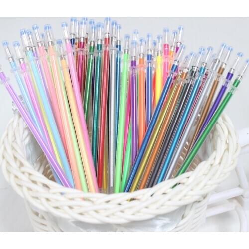 Gel Pen Refill Flash Graffiti Gel Pen Highlight Refill Color Full Shinning Refill Painting Pen Refills Drawing Color Pens Rod