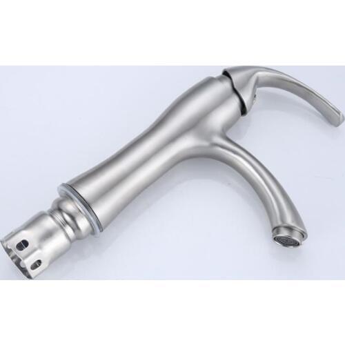 Basin Faucet Basin Mixer Tap Bathroom Faucet Stainless Steel Water Sink Mixer Deck Mounted Mixer Tap With 2 Hoses