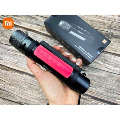 Xiaomi NexTool Outdoor 6 in 1 LED Flashlight Ultra Bright IPX4 Waterproof Night Light Zoom Portable Emergency Li PowerBank MI