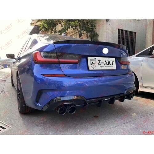 Z-ART G20 carbon fiber rear lip for G20 carbon fiber rear chin for The 3 carbon fiber front spoiler for all new 3 series