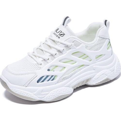 2021 Womens Chunky Sneakers Thick Bottom Platform Vulcanize Shoes Fashion Breathable Casual Running Shoes For Woman Female