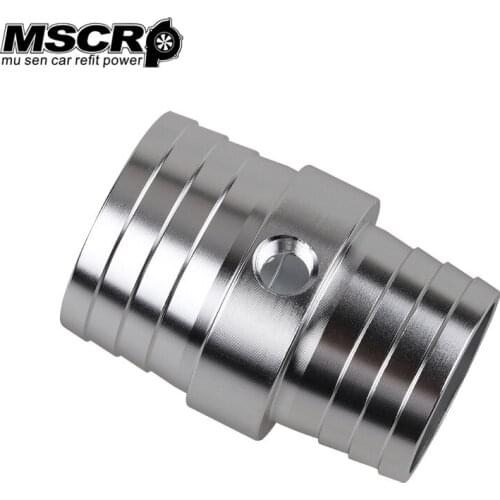 1-1/2 to 1-3/4 inch Billet Aluminum Top Radiator Hose Barb Coupler with 1/8 inch NPT Port Steam Tube Adapter for LS Swap-YX00434