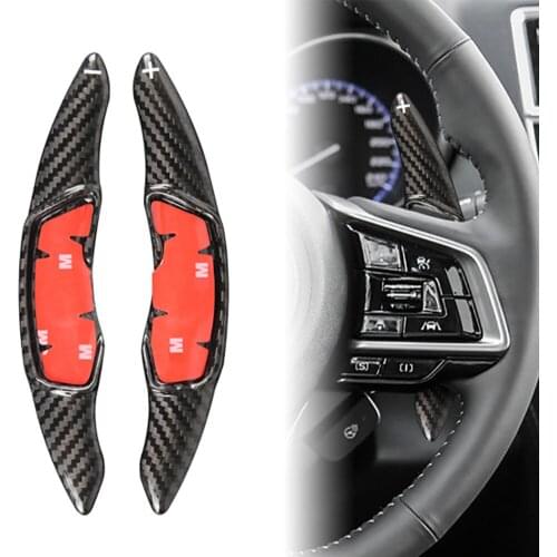 2x Carbon Fiber Car Steering Wheel Paddle Shifte Extension for Subaru Impreza Legacy BRZ Forester SJ/XV Crosstrek For Scion FR-S