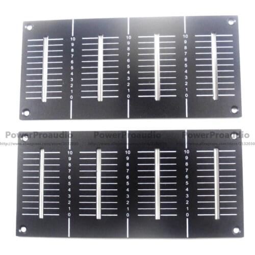 2PCS DAH2426 Channel fader Face metal Plate CHF Panel for Pioneer DJM 800
