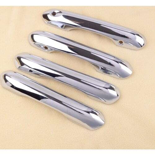 4Pcs/Set Car ABS Silver Door Handle Cover Exterior Chrome Trim Decoration Fit For Ford Explorer 2020 2021