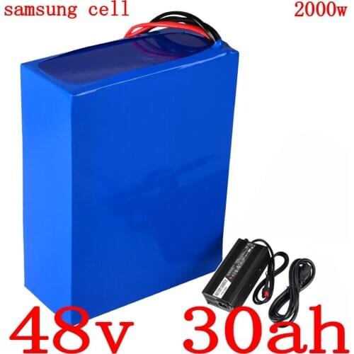 48V 1000W 1500W 2000W Battery 48V 30Ah Ebike Battery 48V 10AH 13AH 15AH 18AH 20AH 25AH 30AH Lithium Battery Use Samsung Cell