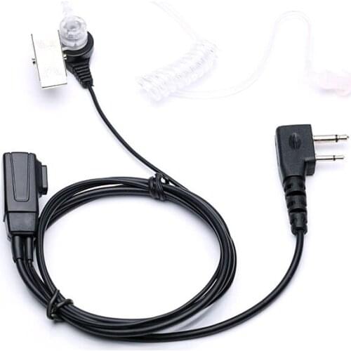 Air Tube Acoustic 2pin Headset earphone For ICOM IC V8 V82 V80 V85 F3GS F11 F3001 F31 F4008 F3021 F43GS Walkie Talkie
