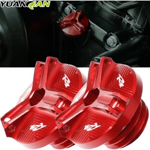 Motorcycle CNC Aluminum Oil Filler Cap Plug cover For Yamaha R1 YZF-R1 YZFR1 1998-2009 2010 2011 2012 2013 2014 2015 2016 2017