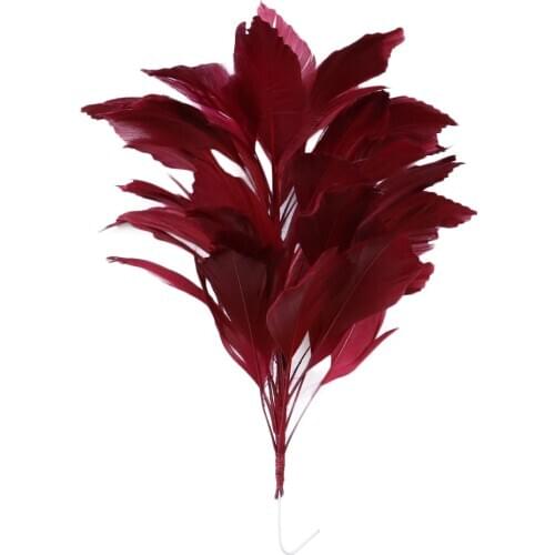 Soft Goose Feathers Trim Flower 25-30CM Length For Diy Home Party Headdress Wedding Decoration Multicolor Crafts Feathers