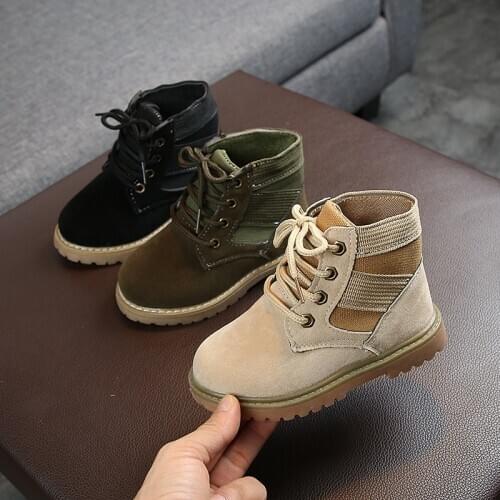 Childrens Boots 2020 Spring and Autumn New Boys Martin Boots Casual Single Boots Simple Wild Girls Boots Girl Boots