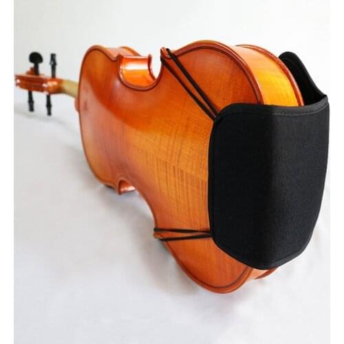 1 Pcs Violin Shoulder Rest Cotton Pad Chin Rest Sponge Protector Violin Accessory (Black) M89D