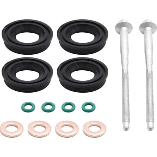 Injector Seal Kit for Ford, Injector Seals + Washers + O-rings + Bolts Fit for Ford Transit MK7 2.2
