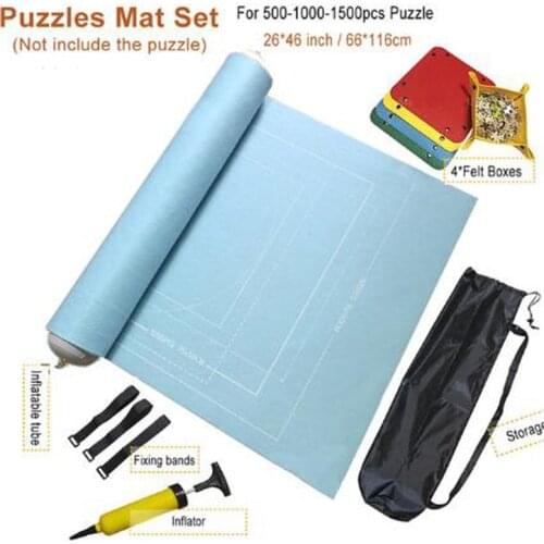 Puzzles Mat Jigsaw Roll Felt Mat Play Puzzles Blanket For 1500/2000/3000 Pieces Puzzle Accessories Portable Travel Storage bag