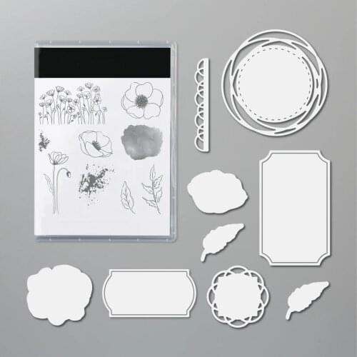 Leaf Rectangle Round Clear Metal Cutting Dies Beautiful Lotus Stamp DIY Scrapbooking Album Crafts Decortaion Embossing Stencil