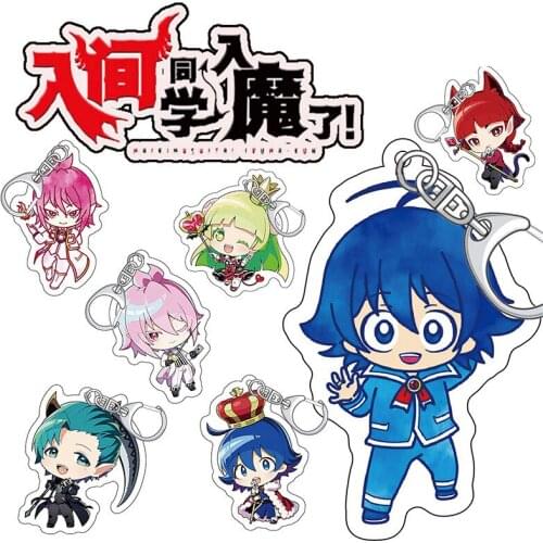 Mairimashita Welcome to Demon-School Iruma kun Clara Amelie Kalego Acrylic Pendant Figure Keychain Keyring Model Toy Gifts
