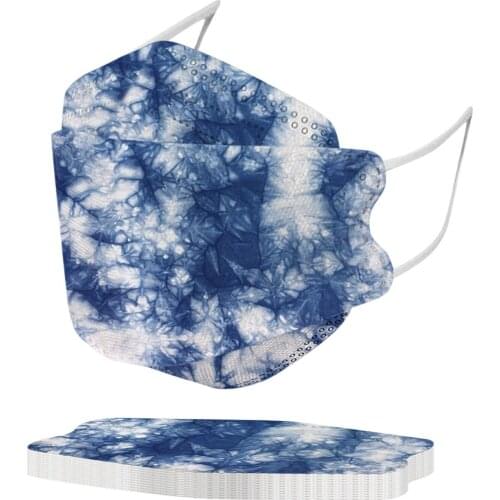 Ski Fasemask Fish Woven Face Mask 10-50pcs Adult Disposable Masks Fashion Printed 4ply Filters Mouth Masks Mascarillas Balaclava