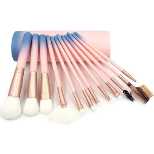 Makeup Brushes Set 12pcs Face Foundation Powder Brush Professional Makeup Concealer Blush Eyebrow Eye Shadow Make Up Brush Set