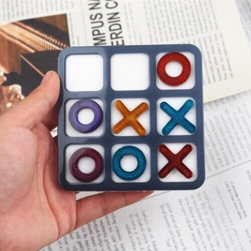 Tabletop Game Candle Mold Handmade DIY Crystal Epoxy Mould Silicone Mirror Pendant Coaster Concrete Molds Making Tool