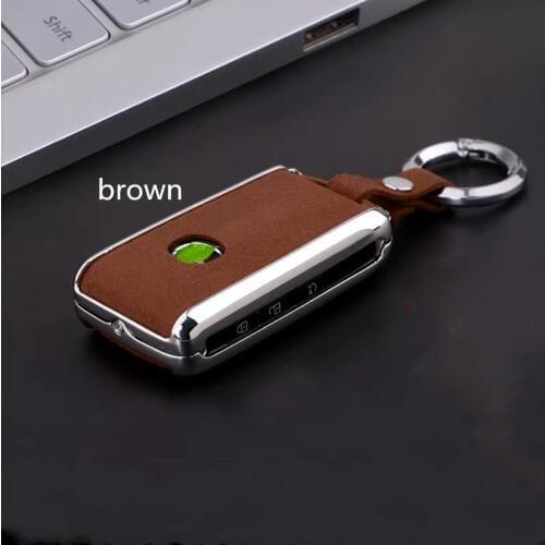 Genuine Leather 3/4 Button Key Cover Case Remote Folding Shell for Mazda 3 Alexa CX4 CX5 CX8 2019 2020 Accessories