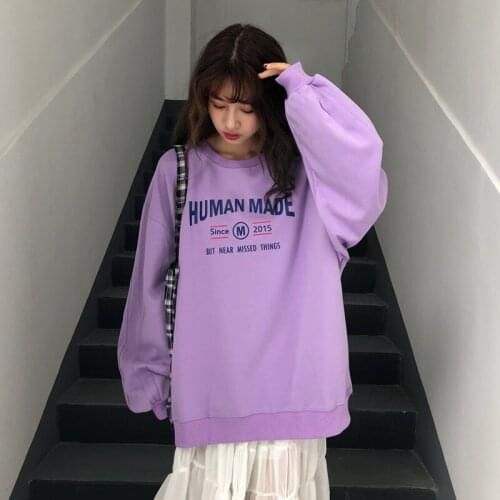 2019 Brand New Womens Letters FRIENDS Print Long Sleeve Hoodie Sweatshirt Ladies Slouch Pullover Jumper Tops Hot Sell