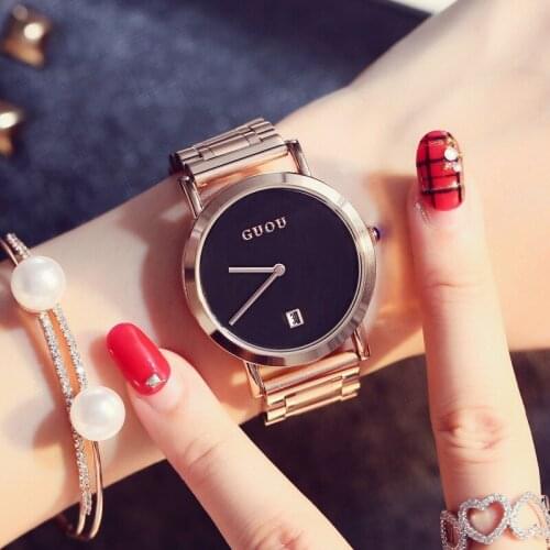 2020 New Watch Women 's Trend No Scale Belt Calendar Simple Graceful Fashion Steel Strap 's