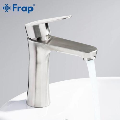 Frap New Brushed Bathroom Basin Faucet Sink Mixer Tap Hot and Cold Water Mixer Crane Bathrom Faucet Torneira para banheiro F1048