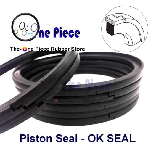 OK seal 75 / 80/ 85/ 90 / 95/ 100 / 105/ 110 Profile PA NYLON + NBR Compact seal High Pressure Split Cap Piston Seal