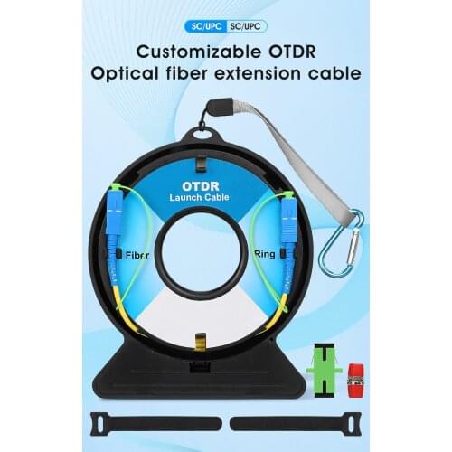 OMPTYCO SC/FC/ST/LC-UPC/APC OTDR Dead Zone Eliminator,Fiber Rings 2000M Fiber Optic OTDR Launch Cable Box SC/UPC-SC/UPC