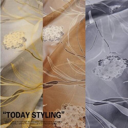 Silk Georgette Chiffon Fabric Dress Elegant Three-Color Cheongsam Skirt Shirt clothing DIY Patchwork Tissue