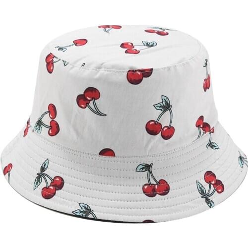 New foldable Bucket Hats Panama Hat Print Reversible Travel hat Cotton Fishing hat Women men